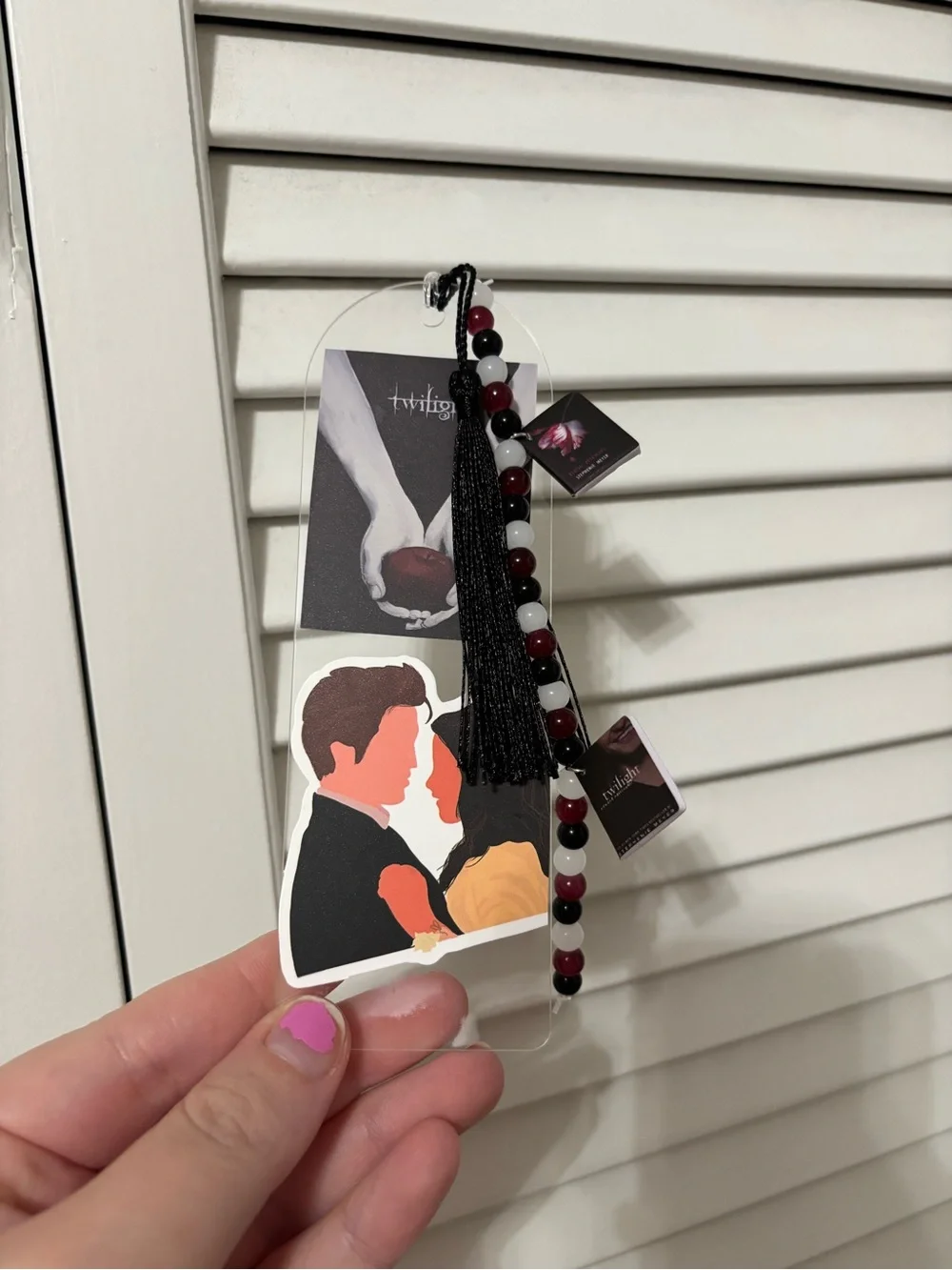 Vampire movie fandom vibes handcrafted bookmark